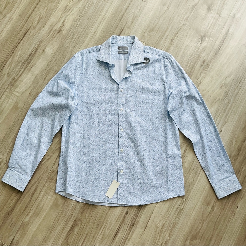 MICHAEL KORS Button Up Mens Dress Shirt ( L )